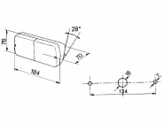 03189000 Lampa zespolona kierunkowskazu i postoju, prawa 12V Cobo