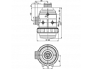 3162172 Filtr ssący gwint zewnętrzny 2" 32 mesh 160-220 l/min ARAG