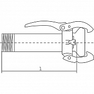 25206002 Złącze KKM gwint zew. Perrot, 2 1/2" + gwint 2" Perrot