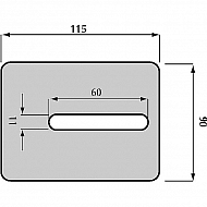 AB010001 Zgarniak, skrobak 90x115 mm pasuje do Amazone 6083200