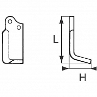 RB06623 Nóż frezujący lewy 135x110x50mm 5mm pasuje do Agria