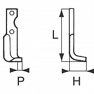 RB16548L Nóż frezujący lewy 160x50x30mm 4mm pasuje do Agria