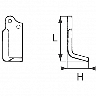 RB176790L Nóż frezujący lewy 155x70x50mm 5mm pasuje do Agria
