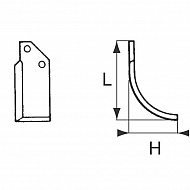 RB70233 Nóż frezujący lewy 185x48x60mm 6mm pasuje do Agria
