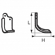 RB01030 Nóż frezujący lewy 210x110x80mm 6mm pasuje do Agromet