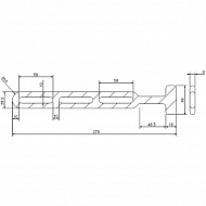 315001KR Napinacz gumowy do plandek Kramp, 274 mm, Kramp