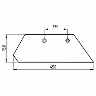 506096091 Lemiesz 16", lewy 96091