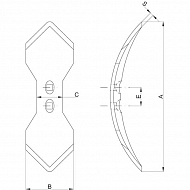 RS4311 Element naciskowy Org. pasuje do Rumptstad