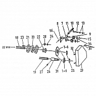 KE12516 Łańcuch rolkowy BS DIN 8187 simplex Rexnord, 1/2x5/16 08B-1