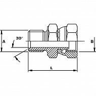 VNBW0406 Złącze redukcyjne gwint zew./wew AB. 1/4"x3/8" BSP