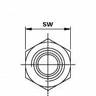 VNBW06 Złącze redukcyjne gwint zew./wew AB. 3/8" BSP