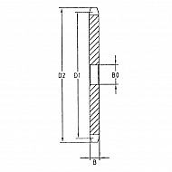 PW3830 Tarcza koła łańcuchowego pojedyńcza DIN 8187 3/8" x 7/32", 30 zębów