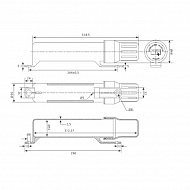 MB115022 Uchwyt na dokumenty okrągły mały 312 mm