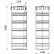 603000100 Uchwyt na dokumenty, walcowy 340 mm