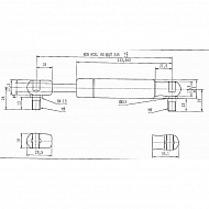CA287806 Sprężyna gazowa typ D, L245-250N, L 245 mm, 250 N