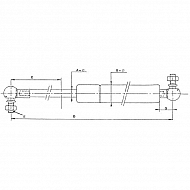 Sprężyna gazowa siłownik L405 700N 405mm STABILUS 083631