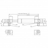 CA094668 Sprężyna gazowa typ D, L585-350N