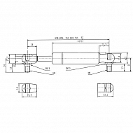 CA085332 Sprężyna gazowa, L785-700N