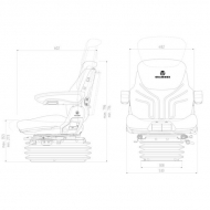 G1288546 Siedzenie Maximo Comfort Plus, Grammer New Design