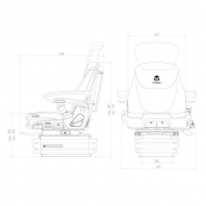 G1288768 Siedzenie Maximo, Evolution Dynamic Grammer New Design