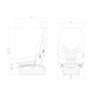 G1294562 Siedzenie Actimo XL 24 V