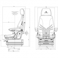 G1294779 Siedzenie Actimo XXL 24V