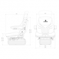 G1234485 Siedzenie Maximo Comfort Plus, z PCW