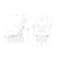 G1201942 Siedzenie Maximo Comfort, z PCW