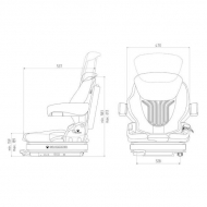 G1293478 Siedzenie Primo XL 24V