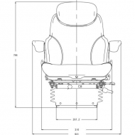 SA24107400 Poduszka siedzenia z tkaniny Sears