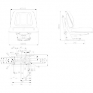 TS15501GP Fotel PCW z amortyzacją mechaniczną