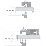 ASU12514095T38 Zgarniak, uszczelniacz 125x140x9,5 T38