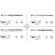 519655082 Ząb uniwersalny prosty L-820, Ø 50, M28 x 1,5