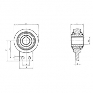 LF150400 Sprzęgło jednokierunkowe 40 mm Bass