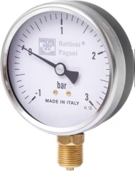 0030535 Manometr 80 mm przyłącze dolne 3/8", Battioni Pagani