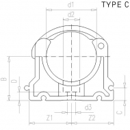 BP3243 Zacisk rurowy typ BP PP VdL, 32 mm