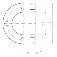 7020419 Kołnierz okrągły PCW-U VdL 20 mm