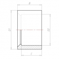 70320251 Złączka redukcyjna PCW-U VdL, 32 x 25 mm