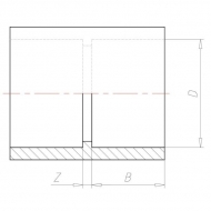 7063110 Złączka PCW-U VdL, 63 x 63 mm