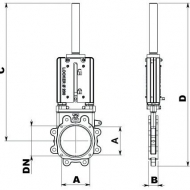 LVB300H Zawór suwakowy 12" hydr. BP LOCKER BiDi