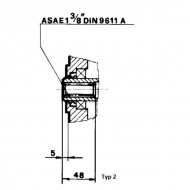 GBF30S138 Multiplikator do pomp grupy 3 Typ GBF-30S, z wałem, przeł. 1:3,8 Borelli