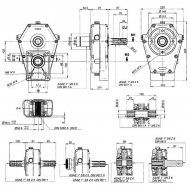 GBF30ST825 Multiplikator do pomp grupy 3 i 2 GBF 30ST, tuleja/wał, przeł. 1:2,5