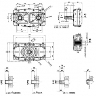 GBF30D130 Multiplikator do dwóch pomp grupy 3 i 2 GBF 30D, z wałem, przeł. 1:3