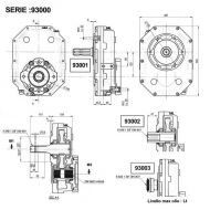 GBF40S125 Multiplikator do pomp grupy 4 typ GBF-40S, przelożenie 1:2,5