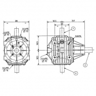 301029 Przekładnia T-301B, przełożenie 1:1,6