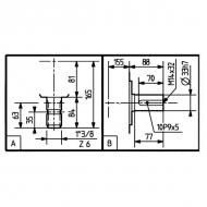 311053 Przekładnia TL-311D 1:3 dł.=670