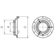 255041002R02 Pierścień ruchomy Bondioli & Pavesi, zewn. Global, roz. G3-G4, D-53,4 mm