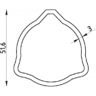 1911502001400 Rura zewnętrzna Comer seria T50, L-1500