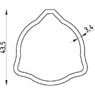 4300152140212 Rura zewnętrzna Comer, seria T40, L- 865