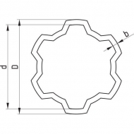 43001522602340730 Rura zewnętrzna Comer, seria V50, L- 360